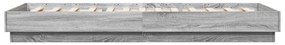 Estrutura cama 90x200 cm derivados de madeira cinzento sonoma