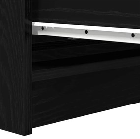 Aparador 80x35x76 cm derivados de madeira carvalho preto