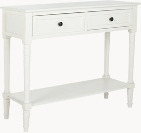 Consola em madeira de pinho com gavetas e prateleira Samantha