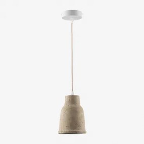 Lâmpada De Teto Suspensa Em Terracota Sainza Ø14 Cm & Tapioca Bege - Sklum