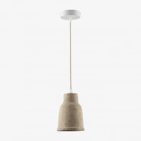 Luminária De Teto Em Terracota Sainza Tapioca Bege & Ø14 Cm - Sklum