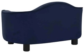 Sofá para cães 67x47x36 cm pelúcia azul