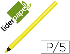 Lápis de Cores Neon Amarelo Caixa de 5 Lapis