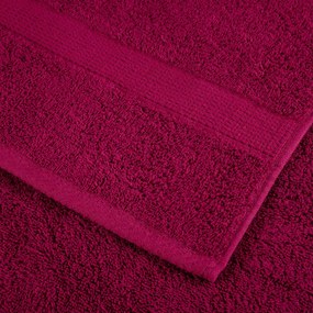 Toalhas premium SOLUND 10 pcs 100x200 cm 600 gsm bordô
