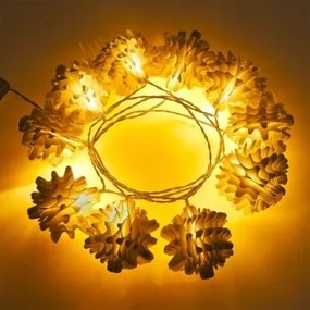 Guirlanda Decorativa Com Luzes Led Em Papel Vesli Gardénia Branco - Sklum