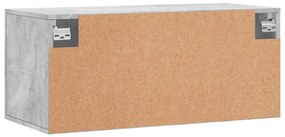 Armário parede 80x36,5x35 cm derivados madeira cinzento sonoma