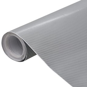 vidaXL Películas para carro 2 pcs 100x150 cm prateado 4D