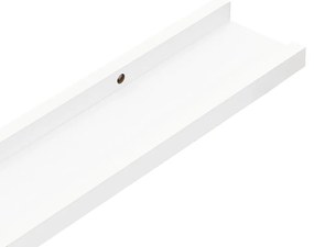 Prateleiras de parede 4 pcs 40x9x3 cm branco