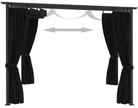 Gazebo 4x3 m antracite