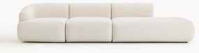 Módulo chaise longue em bouclé Sofia (2 lugares)