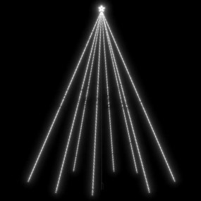 Iluminação p/ árvore de Natal int/ext 1300 LEDs 8 m branco frio