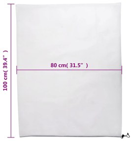 Coberturas para plantas com cordão 8 pcs 70 g/m² 0,8x1 m