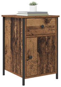 Armários de Cabeceira 2 pcs Madeira Velha 40x42x60 cm Madeira de Engen
