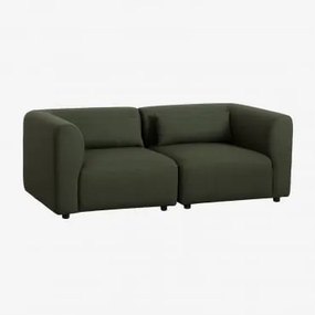 Fogler Sofá Modular De 2 Peças Tecido Pele De Borrego Amarelo Curri - Sklum