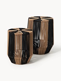 Cestos para roupa suja em corda tecidos à mão Gabe, conjunto de 2
