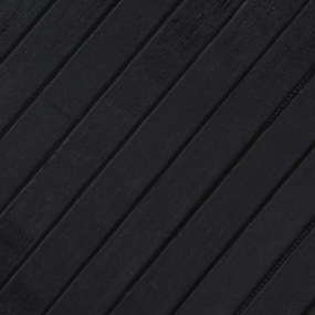 Tapete retangular 80x100 cm bambu preto