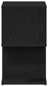 Criado-mudo vidaXL Black Oak 50x30x51,5 cm Madeira de Engenharia
