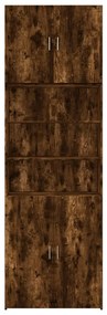 Armário alto 80x42,5x249cm derivados de madeira carvalho fumado