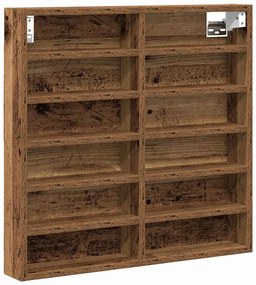 Armário Vitrine vidaXL Madeira Velha 60x8,5x58 cm Madeira Ingenharia