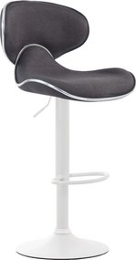 Banco de bar Las Vegas tecido cinza escuro