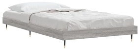 Estrutura cama 90x200 cm derivados de madeira cinzento sonoma