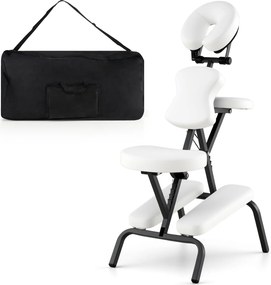 Cadeira de massagem dobrável com altura ajustável, cadeira para tatuagem, estética e SPA, leve e portátil, com bolsa de transporte, 48 x 55 x 120 cm,