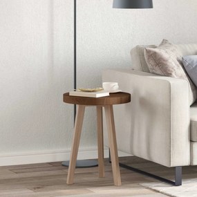 vidaXL Tampo de Mesa Marrom Escuro Ø 40 x 4 cm