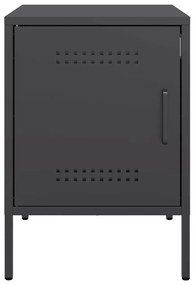 Mesa de cabeceira 36x39x50,5 cm aço preto