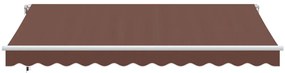 Toldo retrátil automático 350x250 cm castanho