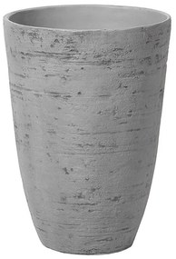 Vaso para plantas cinzento 35 x 35 x 50 cm CAMIA Beliani