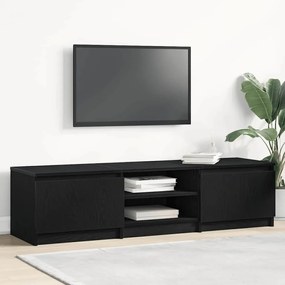 Móvel de TV 140x40x36 cm derivados de madeira carvalho preto