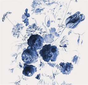 Papel de parede não tecido Royal Blue Flowers I