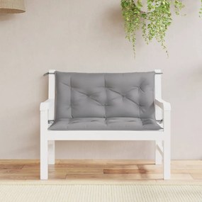 314993 vidaXL Almofadões banco jardim 2 pcs 100x50x7cm tecido oxford cinzento