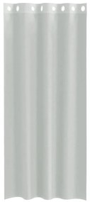 Cortinas de voile com ilhós 2 pcs cinzento-claro 140x245 cm