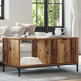 vidaXL Mesa de centro Madeira antiga 90 x 49 x 46 cm