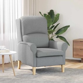 vidaXL poltrona Cinzento-claro 76 x 94 x 102 cm tecido