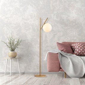 Candeeiro de Pé Fork – Dourado – 31 x 45 x 152 cm