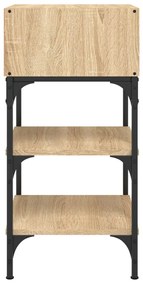 Mesas cabeceira 2pcs 35x34,5x70cm deriv.madeira carvalho sonoma