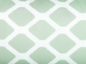 Conjunto de 2 almofadas de jardim em poliéster verde menta e branco 40 x 40 cm KALAMOS Beliani