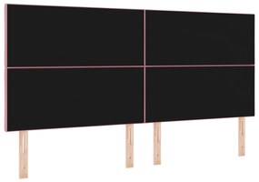 Cabeceira Design de Diamantes Rosa 200 cm Veludo