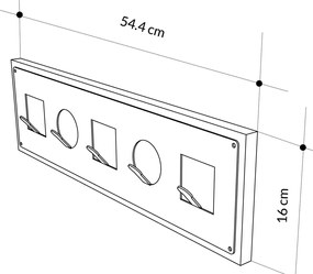 Armário Multiuso Berlin A – Nogueira e Branco – 60x200x35 cm