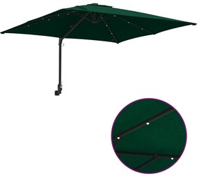 Guarda-sol de Jardim Verde 248.5 x 247.5 x 160 cm tecido