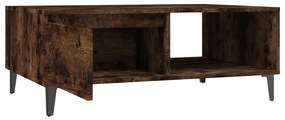 Mesa de centro 90x60x35 cm derivados de madeira carvalho fumado