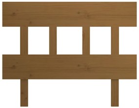 Cabeceira de cama 78,5x3x81 cm pinho maciço castanho mel