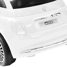 Carro elétrico de criança Fiat 500 branco