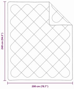 Colchas &amp; Edredons Branco 240 x 200 cm Microfibra
