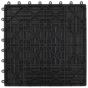 Ladrilhos de pavimento 22 pcs WPC 2m² 30x30 cm cinzento