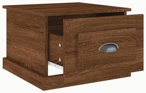 Mesa de centro 50x50x35 cm derivados madeira carvalho castanho