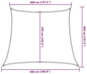 Para-sol estilo vela 160 g/m² 4/5x4 m PEAD verde-escuro