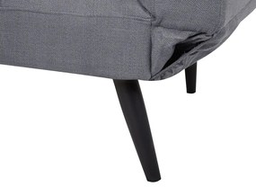 Sofá-cama em tecido cinzento escuro BREKKE Beliani